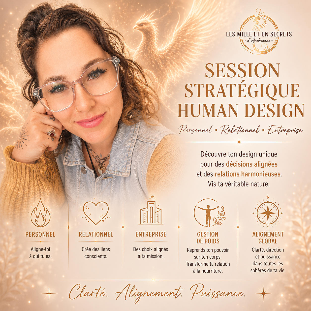 Session stratégique Human Design avec Andréanne